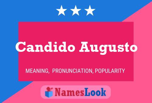 Candido Augusto Name Poster