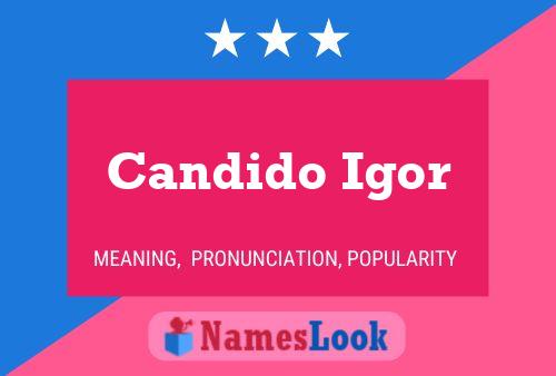 Candido Igor Name Poster