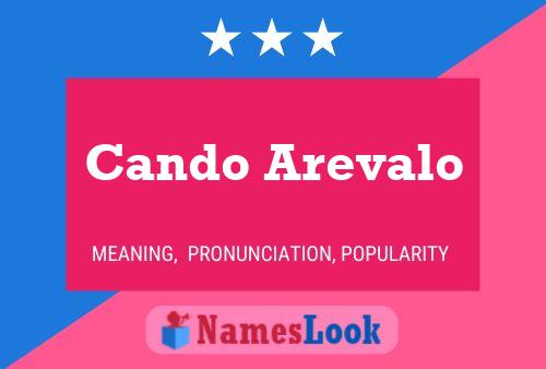 Cando Arevalo Name Poster