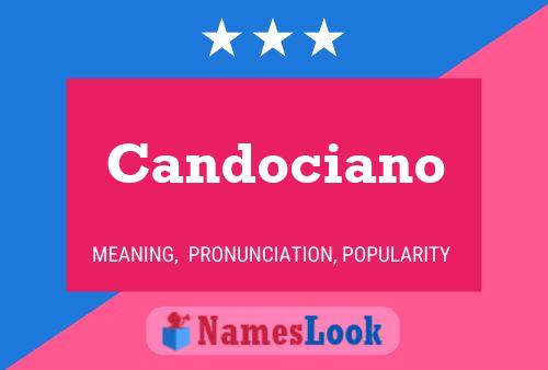 Candociano Name Poster