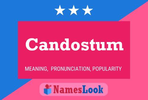 Candostum Name Poster