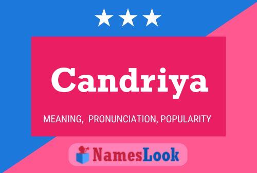 Candriya Name Poster