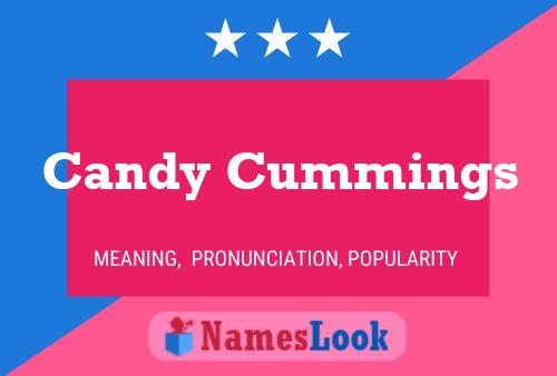 Candy Cummings Name Poster