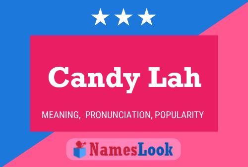 Candy Lah Name Poster