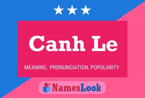 Canh Le Name Poster