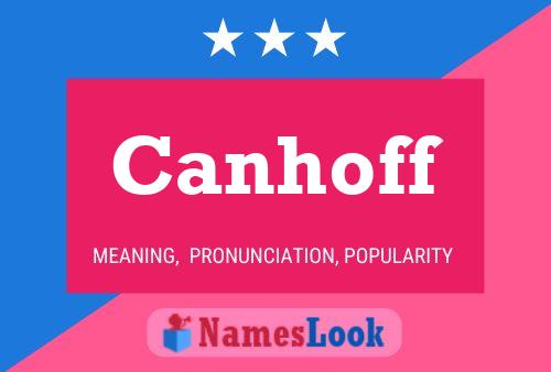 Canhoff Name Poster