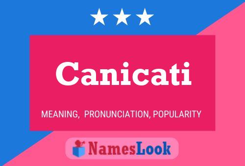 Canicati Name Poster