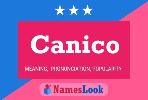 Canico Name Poster