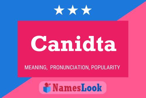 Canidta Name Poster