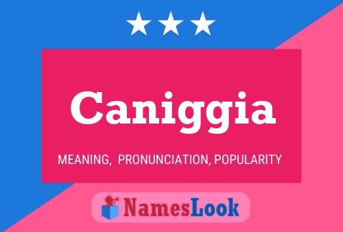 Caniggia Name Poster