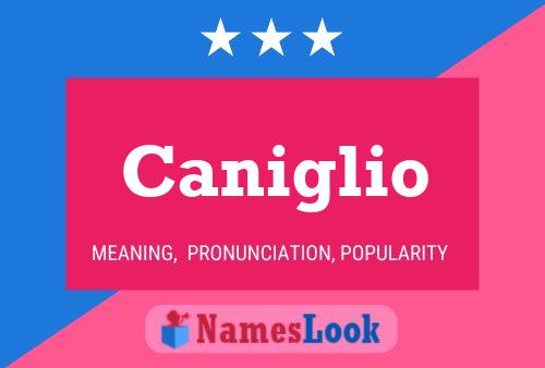 Caniglio Name Poster