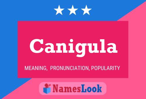 Canigula Name Poster