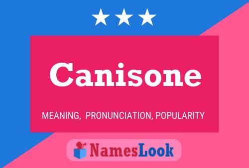 Canisone Name Poster