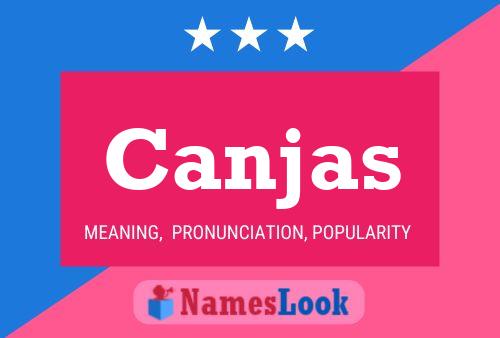 Canjas Name Poster