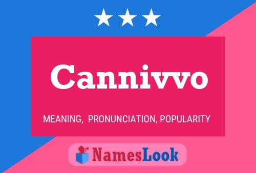 Cannivvo Name Poster