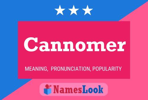 Cannomer Name Poster