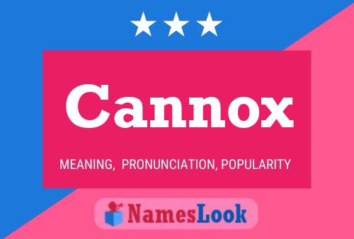 Cannox Name Poster