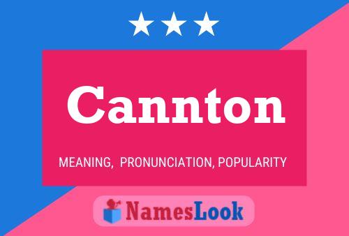 Cannton Name Poster