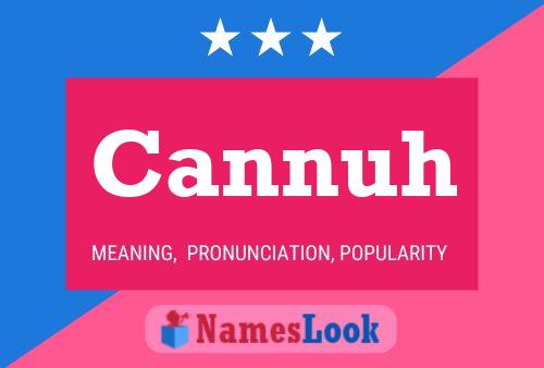 Cannuh Name Poster