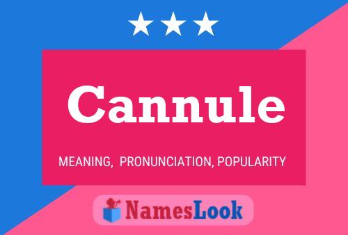 Cannule Name Poster