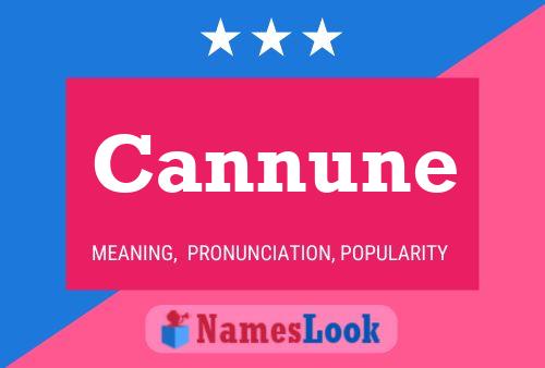 Cannune Name Poster