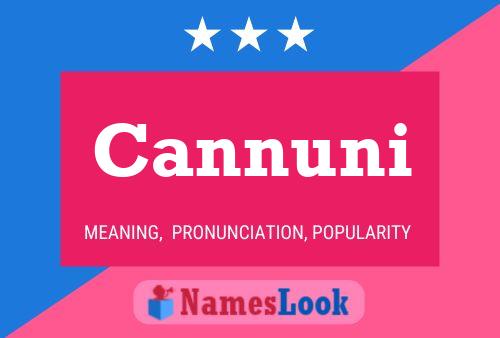 Cannuni Name Poster