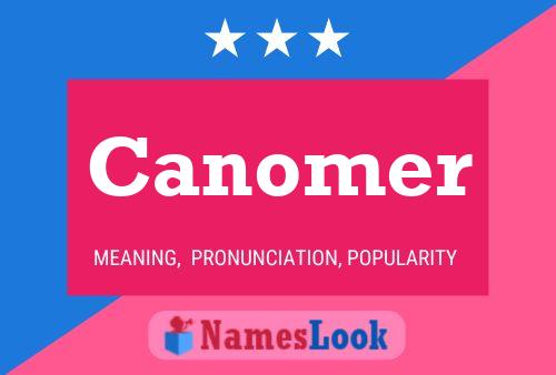 Canomer Name Poster