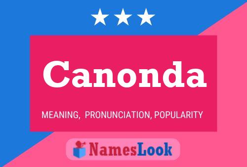 Canonda Name Poster