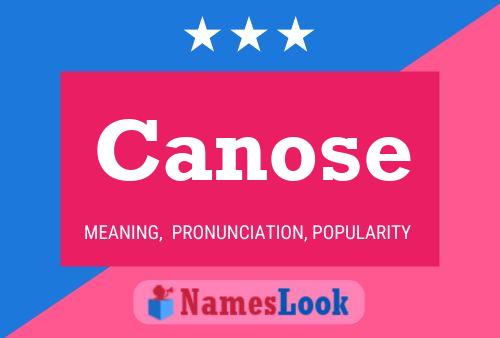 Canose Name Poster