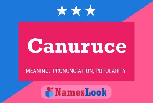 Canuruce Name Poster