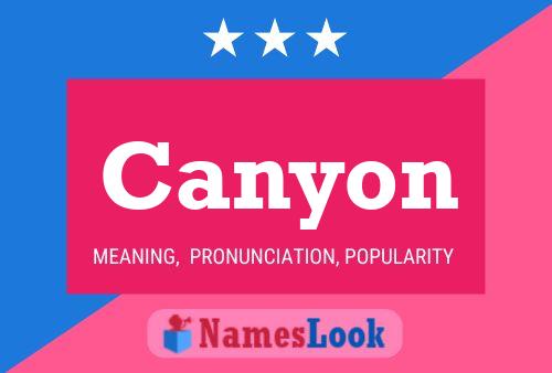 Canyon Name Poster