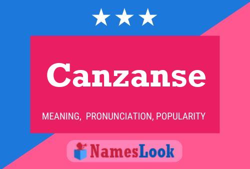 Canzanse Name Poster