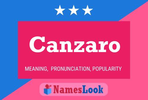 Canzaro Name Poster