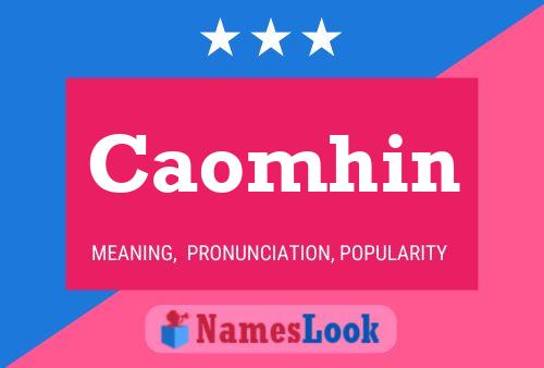 Caomhin Name Poster