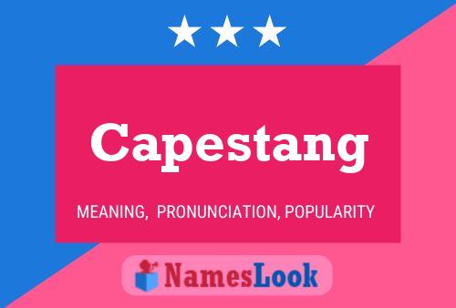 Capestang Name Poster