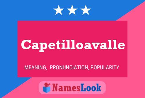 Capetilloavalle Name Poster