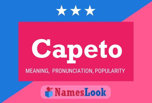 Capeto Name Poster