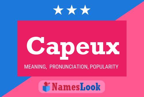 Capeux Name Poster