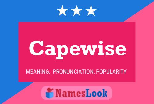 Capewise Name Poster