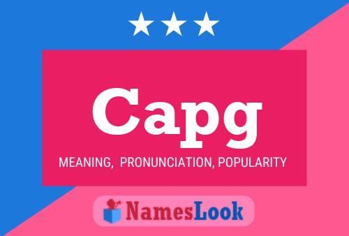 Capg Name Poster