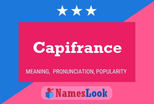 Capifrance Name Poster