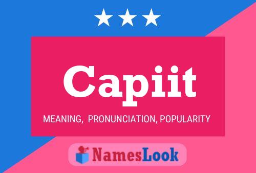 Capiit Name Poster