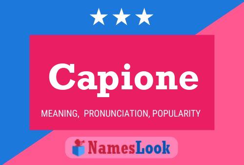 Capione Name Poster