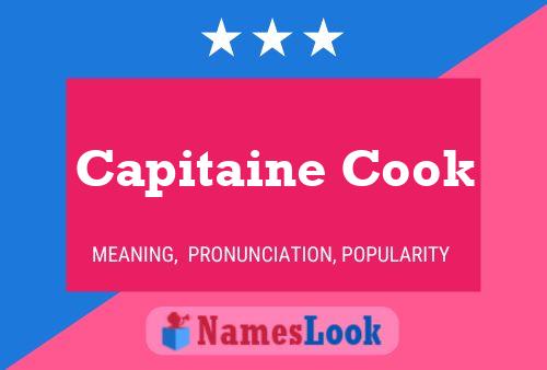 Capitaine Cook Name Poster