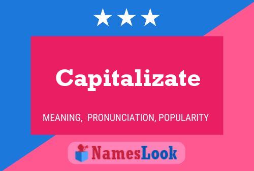 Capitalizate Name Poster