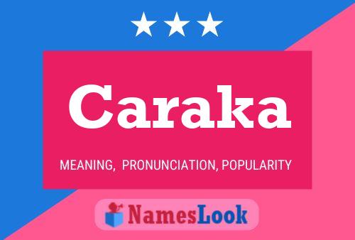 Caraka Name Poster