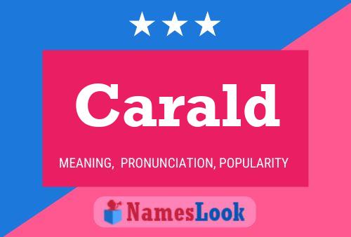 Carald Name Poster