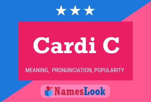 Cardi C Name Poster