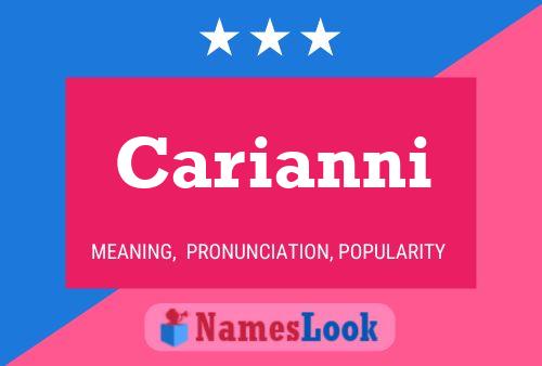 Carianni Name Poster