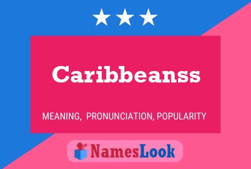 Caribbeanss Name Poster